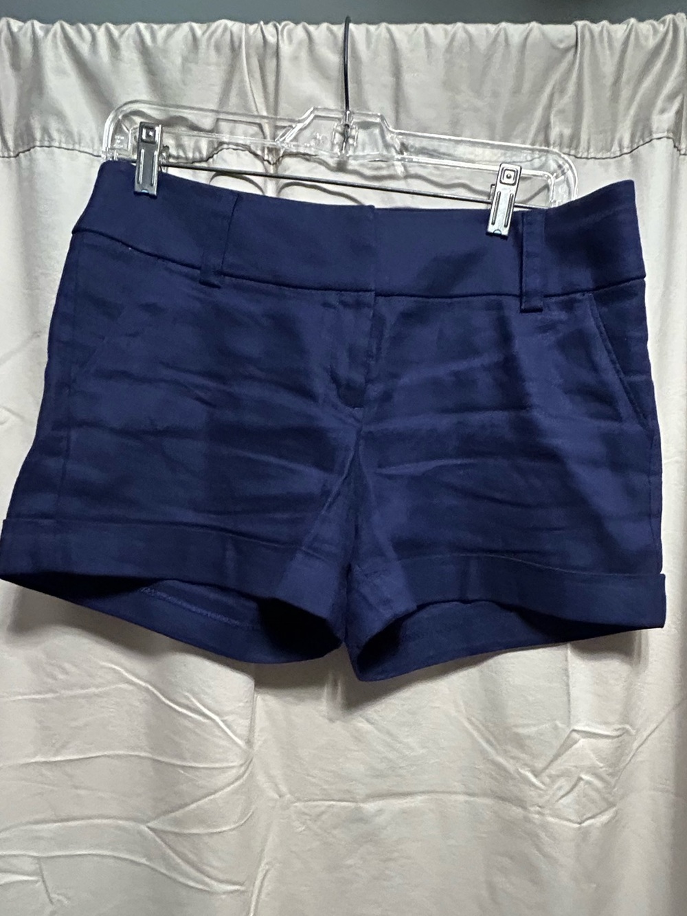 Express Navy Women's Linen Shorts